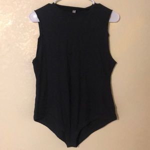 Free People intimately black bodysuit